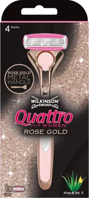 Produktbild von Wilkinson Quattro Rasiermesser Damen Rose Gold