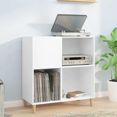 Produktbild von Panelová skříň bílá 84,5x38x89 cm materiál na bázi dřeva