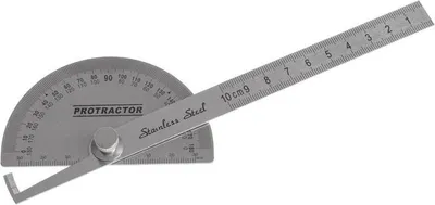 Produktbild von Winkelmesser Gradmesser Stellwinkel Gradbogen mit Feststellschraube