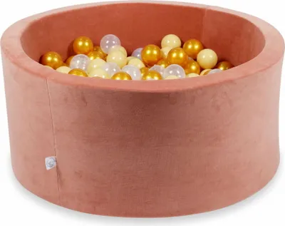 Obrázek produktu pro Kuličkový bazén 90x40cm Sametově měkká kaňonová hlína - s 300 kuličkami