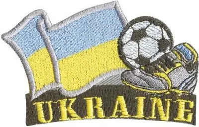 Produktbild von AUFNÄHER Applikation Bügeltransfer Patches - Fußball Ukraine - 77935 - Gr. ca. 8 x 5 cm