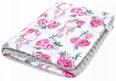 Image de Bonjour Cherie Couverture double face Coton Minky Attrape-rêves 75x100 cm