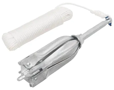 Produktbild von Faltanker, Gusseisen, 10 kg Tragfähigkeit, Silber