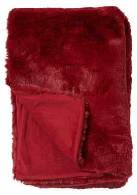 Produktbild von Dutch Decor Wohndecke Kunstfell Zinzi 140x180 cm Rot