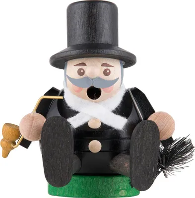 Zdjęcie produktu dla Figurka palacza mini kadzidełko zmiotka wysokość= 8cm NOWOŚĆ