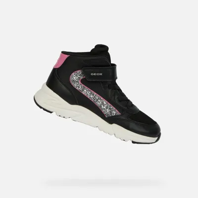 Produktbild von Geox Loftus Mädchen-Sneaker in Schwarz 35