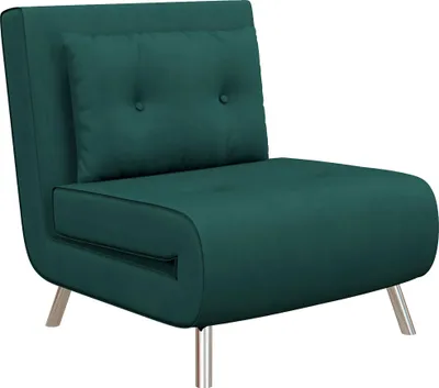 Produktbild von HOMCOM Schlafsessel Klappsessel mit Bettfunktion Einzelsofa mit Kissen Samtoptik