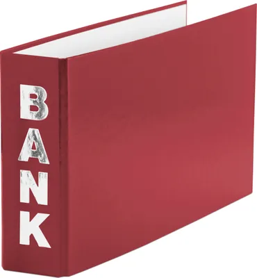 Produktbild von Bankordner / 140x250mm / für Kontoauszüge / Farbe: rot