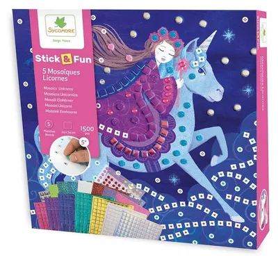 Image de Tiefland d'Arpeje Stick & Fun Mosaic 5x Licorne