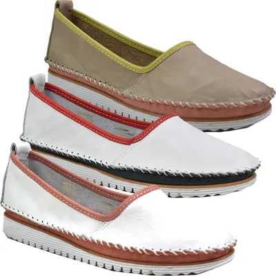 Produktbild von Andrea Conti Damen Slipper Ballerina Leder 0023661, Größe:40 EU, Farbe:Weiß