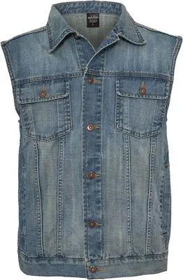 Produktbild von Urban Classics Weste Herren Denim Vest hellblau 3XL
