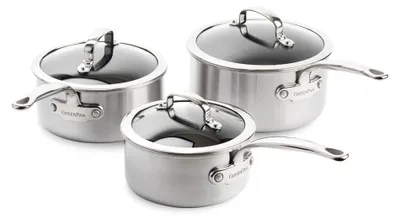 Topfset 6-teilig, Edelstahl, keramische Antihaftbeschichtung, PFAS-frei