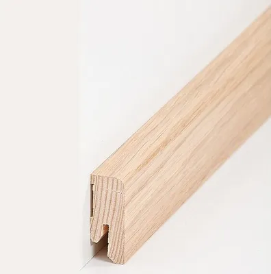 Produktbild von Sockelleiste Echtholzfurnier 16 x 40 x 2500 mm Eiche Echtholzfurnier Fußleiste furniert by PROVISTON 62.5 Meter | 25 Stück