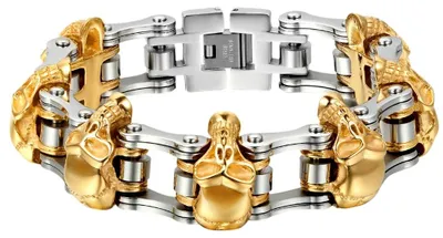 Productafbeelding van Solidchoice - Roestvrij Stalen Schedelarmband voor Dames