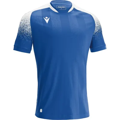 Image de Maillot Macron Alioth à manches courtes pour homme - Bleu roi / Blanc