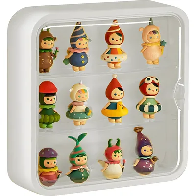 Produktbild von Vitrinen, Sammlervitrine Hängend mit Magnettür, 3 Schicht Wandvitrine Hängend 30x8x30 cm, Schaukasten Vitrine für Wand, Klare Vitrine für Automodelle