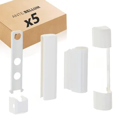Immagine prodotto di Solidchoice - Set di coperture in PVC per guarnizioni, tappi in plastica bianca per finestre e porte, set da 5