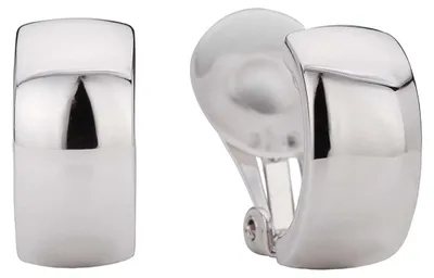 Produktbild von Traveller Ohrclip - Damen - Silberfarben - Halbcreole - Platiniert - 16 x 8 mm -
