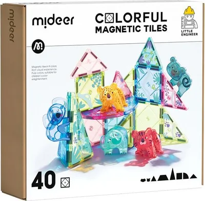 Produktbild von Mideer Mein erster Magnetbausatz Tiere 40 Teile