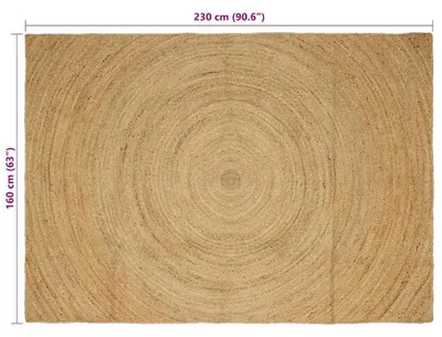 Immagine prodotto di vidaXL Tappeto per zona giorno Naturale 160 x 230 cm in juta