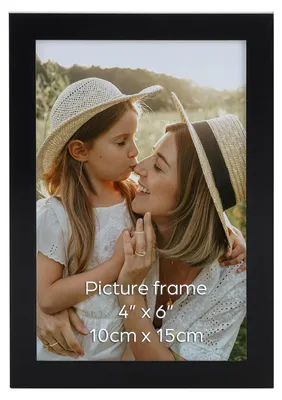 Image de Cadre photo Ditwis, format 10x15 cm, couleur noire. Cadre photo pour photos et images de 15x10 cm