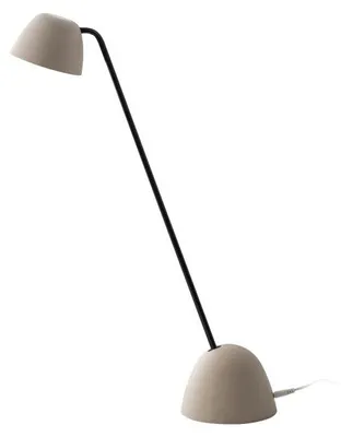 Immagine prodotto di Lampada da Tavolo LED Meleti 12W Dimmerabile Colore Tortora 3000K CRI95 - Illuminazione Moderna per Scrivania - Rossini Group