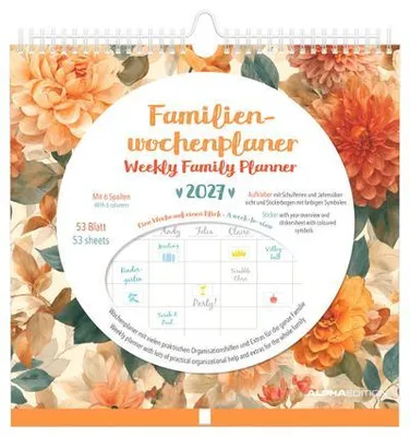 Obrázok produktu pre Familienwochenkalender Flowers 2027