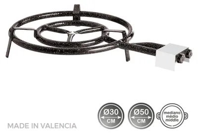 Image de Brûleur Gaz Vaello 2 Feux ø50cm Double Foyer Puissant Pour Grands Plats - Vaello