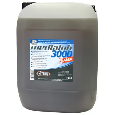 Produktbild von KETTLITZ-Medialub 3000 AKKU Wasserbasierendes Kettenöl - 20 Liter "Blauer Engel" nach RAL-UZ-178