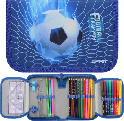 Produktbild von Spirit Schüleretui Football 28-teilig