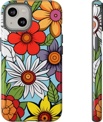 Produktbild von Buntes Blumenmuster – Hülle Kompatibel mit iPhone 14