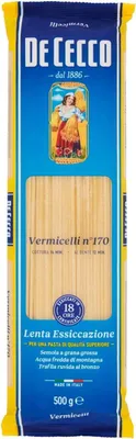 Produktbild von 10x Pasta De Cecco 100% Italienisch Vermicelli n. 170 Nudeln 500g