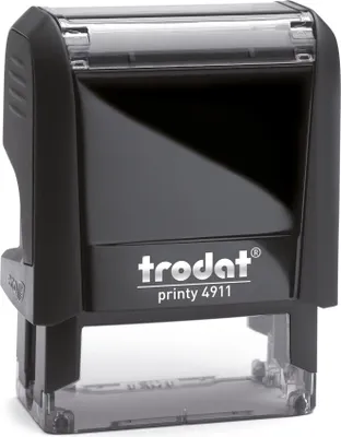 Produktbild von TRODAT Textstempel Printy 4911 Abmessung der Stempelfläche: 38 x 14 mm Werkstoff: Kunststoff