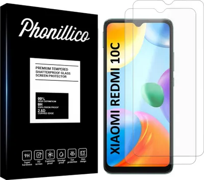 Image de Verre trempé pour Xiaomi REDMI 10C [2 pièces] Protection d'écran Screen Protector Film Anti-Rayures Glas Resistant Phonillico®