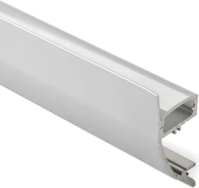 Produktbild von 25 x LED Profil-43 Aluminium eloxiert 2000 x 17 x 41 mm mit opaler Abdeckung für LED Streifen bis 12 mm Breite indirekte Beleuchtung Wandprofil Aluprofil Profilleiste Aufbauprofil von SOTECH