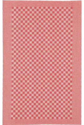 Produktbild von Baumwoll Grubenhandtuch, Geschirrtuch, Kochvorstecker, KRACHT, rot, ca.46x70