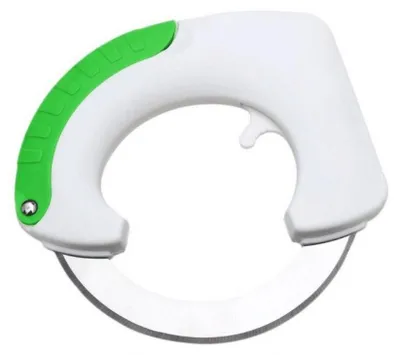 Immagine prodotto di Pro Kitchen - Coltello circolare a 360 gradi: coltello circolare ergonomico per verdure ed erbe aromatiche