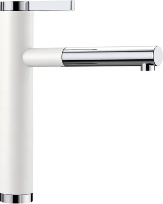 Immagine prodotto di Blanco Linee S - Drezová batéria s výsuvnou koncovkou, biela/chróm 518441