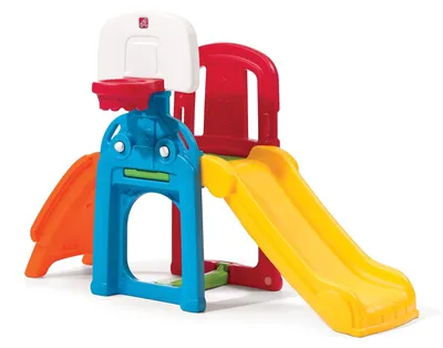 Immagine prodotto di Attrezzatura da gioco con scivolo e canestro da basket per bambini