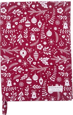 Produktbild von Krasilnikoff – Geschirrtuch KW12507 – Christmas Spirit, scarlett red