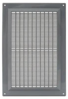 Produktbild von Europlast VR2517P rechteckiges Lüftungsgitter 250 x 170 mm, Insektenschutz, grau