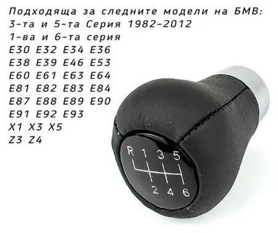 Zdjęcie produktu dla Sportowa gałka zmiany biegów do BMW ZHP E39 E46 E60 E87 E90 z 6-biegową skrzynią biegów.