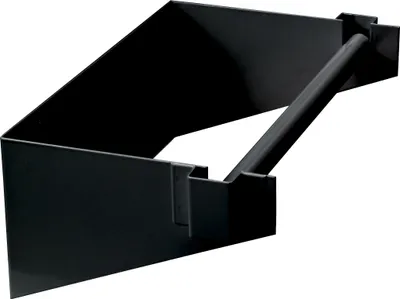 Produktbild von Papierrollenhalter für Lochplatte | HxBxT 12x34x19,2cm | Tiefschwarz