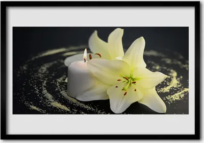 Produktbild von Bild 100x70 MDF-Rahmen Wandkunst Natur Blume Pflanze