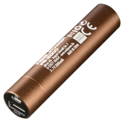Obrázok produktu pre Powerbank RealPower PB2000 mAh Alu, braun