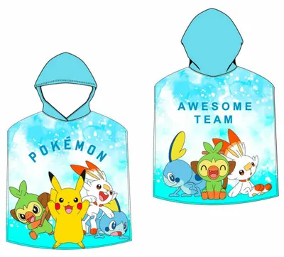 Produktbild von Pokemon Mikrofaser Poncho Handtuch