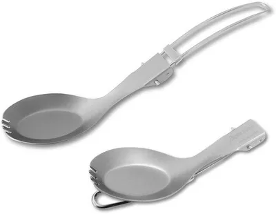 Zdjęcie produktu dla Solidchoice - Kompaktowy zestaw: łyżka i widelec składane w jednym