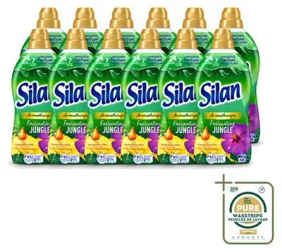 Produktbild von 12 x Silan Aromatherapy Weichspüler Fascinating Jungle – 1,056 l - Vorratspackung - 12 Stücke