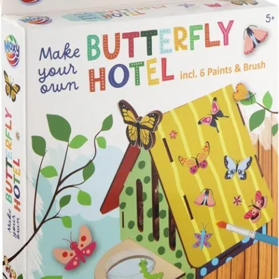 Productafbeelding van Een creatieve hobbygroep helpt u bij het bouwen van uw eigen vlinderhotel