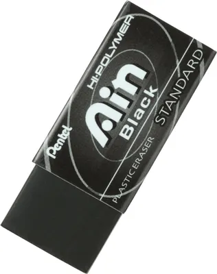 Zdjęcie produktu dla Gumka do ołówka Pentel Ain Black ZEAH06 czarna